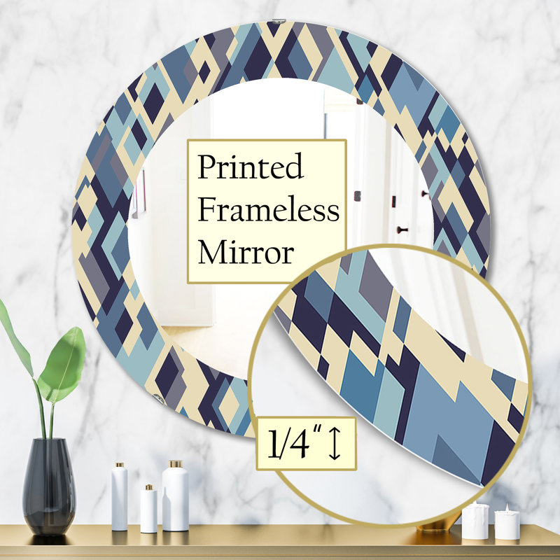 Miroir d'appoint triangulaire Colourfields 32, H 31,5 po x l po