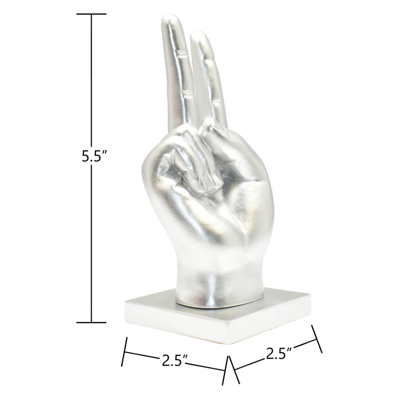 Sculpture Adam & Friends Home Decor | 1 pièce, Argent
