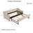 Velvet Daybed with Trundle, USB Port & Side Pockets | Button Tufted Back, Waved Arms with Piping | Space‑Saving Sofa Bed for Bedroom, Guest Room, or Living Room-1079114275
