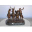 Petite statue en bronze à base de marbre Orrville de la collection Remington Coming The Rye, 14 po x l 9 po x H 13 po