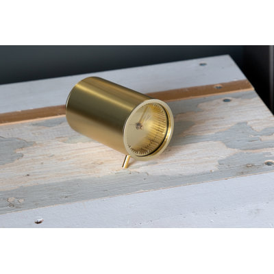 Tube Alarm Clock Brass