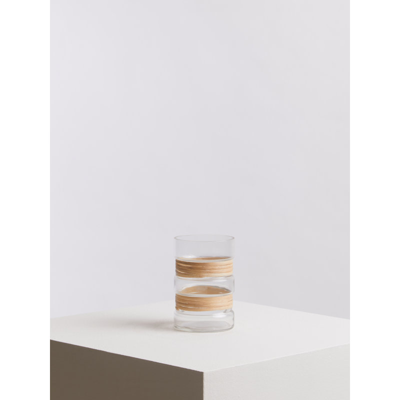 Amea Glass Table Vase, 15cm H x 10cm W x 10cm D