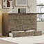 Lit escamotable avec station de charge et grand tiroir de rangement-106762751