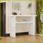 Table basse moderne et minimaliste avec rangement, blanc antique - capacité de 264 lb, facile à assembler pour le salon-116968974