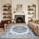 Gingham Shag Area Rug