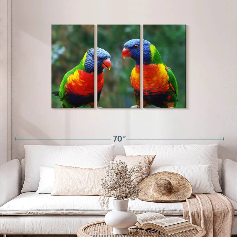 Brampt Lorikeet Buddies, 28" H x 45" W