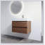 Meuble-lavabo mural 30 po avec lavabo en résine, 2 tiroirs à fermeture en douceur