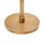 Table d'appoint ronde en laiton antique à hauteur réglable, pieds réglables pour une utilisation sécuritaire, table de 22,25 à 30 pouces avec hauteur, plateau, base et support