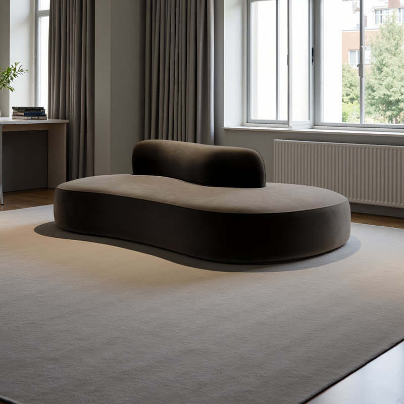 Canapé modulaire Modern Modern, Flanelle noire