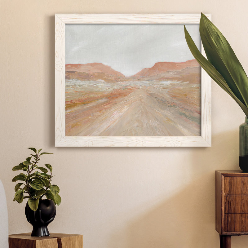 Road to Sedona - Peinture sur toile encadrée, H 24 po x l 18 po x P 1,5 po, Blanc
