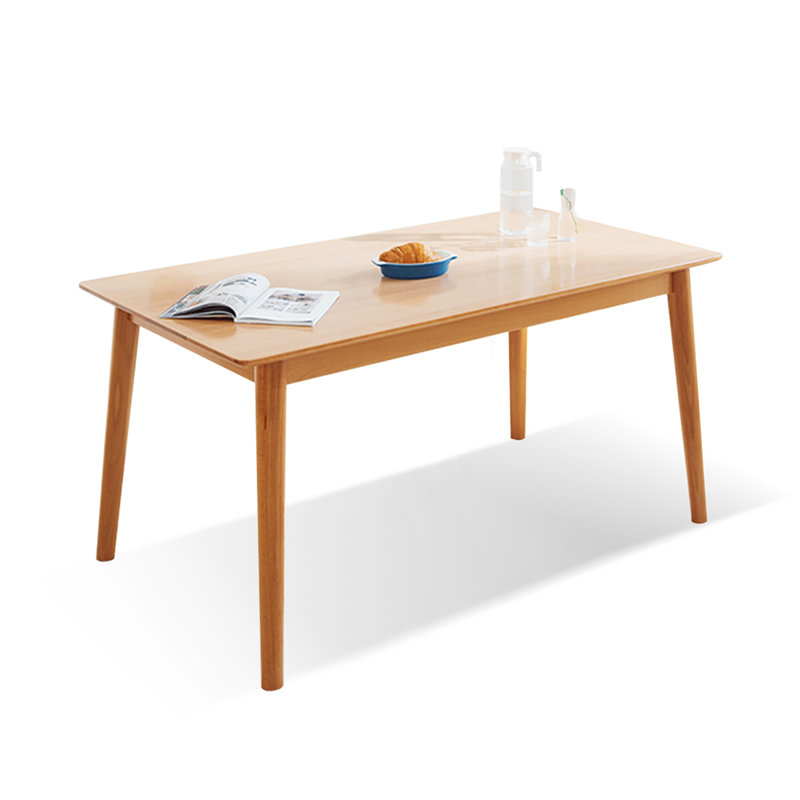Burlywood Solid wood Rectangular Coffee Table, 29.92" H x 62.99" L x 31.5" W