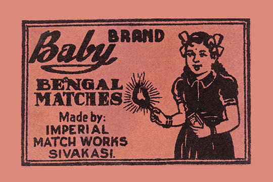 « baby bengal lights », affiche rétro, H 24 po x l 36 po x P 1,5 po