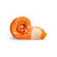 Jeté rond orange
