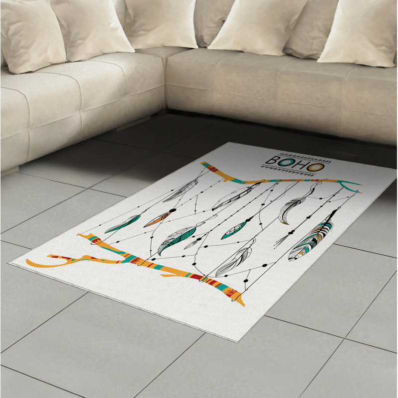 Tapis décoratif Tribal, Rectangle— 4 pi x 5 pi 8 po