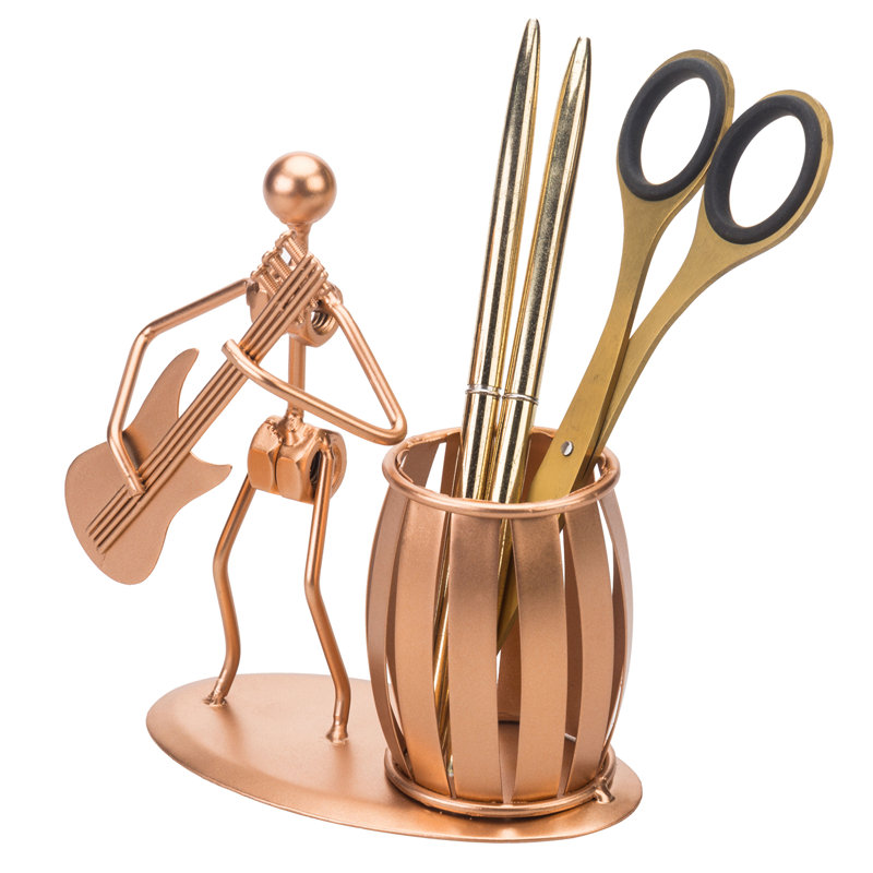 Aathish Metal Guitar Rocker Design Pen Holder