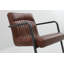 Fauteuil en cuir et métal-1899541994