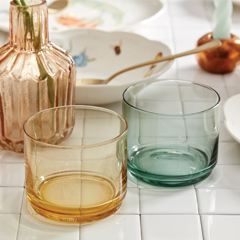 Tuscany Stackables Classics 4Pc Short Glasses, Amber