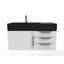 Ensemble de meuble-lavabo mural simple 36 po Bassi-573101963-573101965-573101966