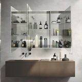 Gerding 39.3'' W 23.6'' H Frameless Medicine Cabinet With Mirror And Led