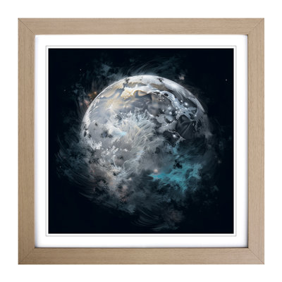 Moon Digital Art No.1 - Framed Print