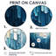 «Drip Paint» de Blue Cubic Matrix II - art mural peinture goutte à goutte - 3 panneaux-1380114944-1380114949-1380114947