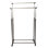 Fairbanks 31.5'' Metal Rolling Industrial Pipe Clothing Rack