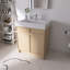 Ensemble de meuble-lavabo simple autoportant 30 po avec plateau en résine Marham-113607541