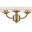 Winston 3 Light Classic Ceiling Light with Faux Linen Outer Shade - 36x36x26cm, 3xE14. Max. 10W LED (Bulb not included)-1163285840