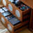 Creative design sense solid wood TV cabinet
