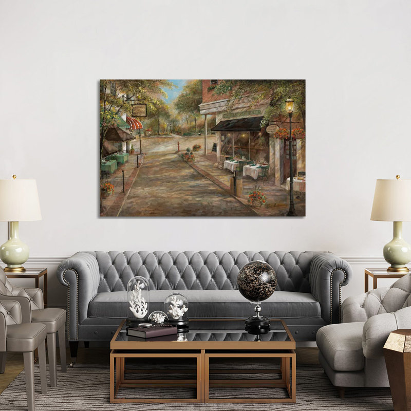 «My Kinda Town» par Ruane Manning - reproduction d'art, H 40 po x l 60 po x 1,5 po, Toile tendue, Aucun mat