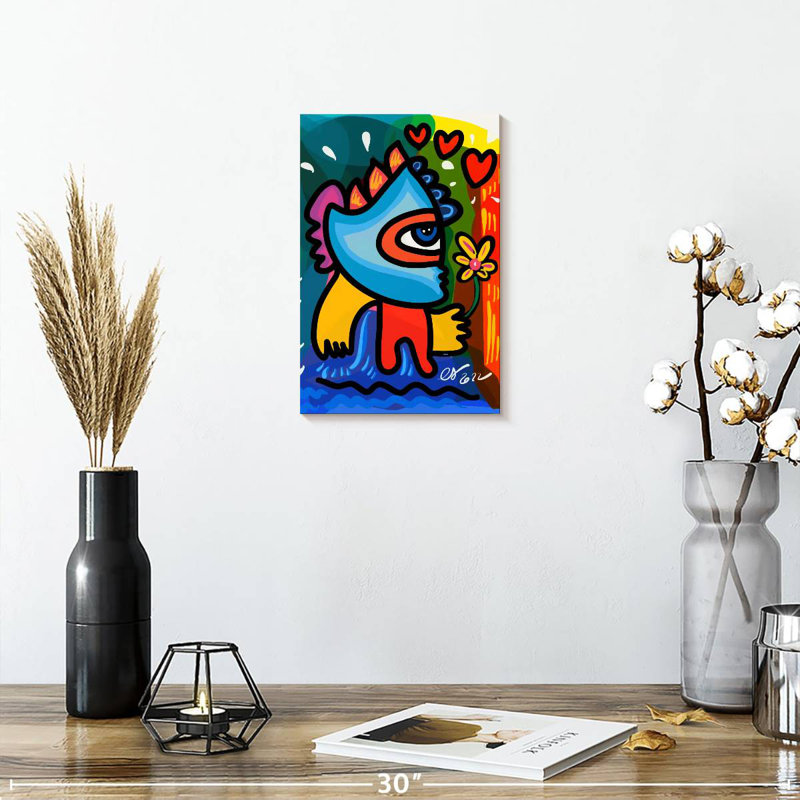 Kelan Flower Graffiti Man, 12" H x 8" W