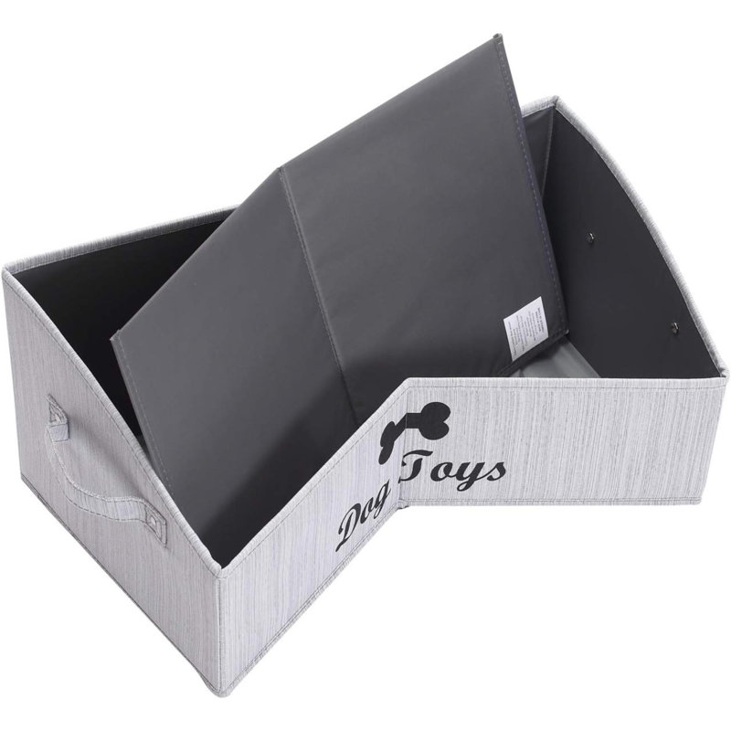 Linen-Cotton Blend Dog Toy Basket And Dog Toy Box, Dog Toy Basket Storage - Perfect For Organizing Pet Toys, Blankets, Leashes, Rope Toys, Clothing