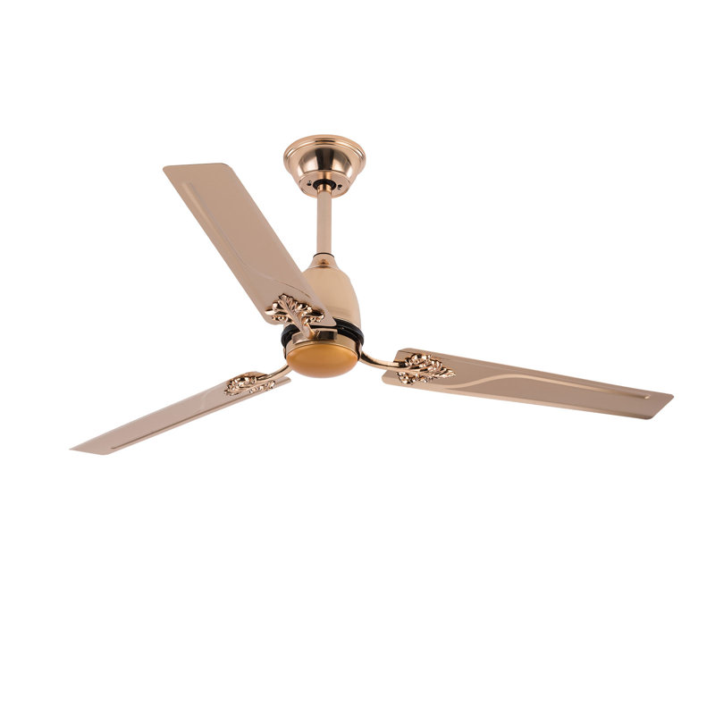 Ventilateur de plafond 52 pouces avec télécommande, 6 vitesses, moteur à courant continu, pour chambre / extérieur / maison de campagne / patio