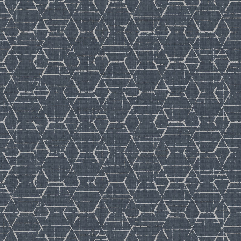 Maone 1000cm x 53cm Textured Non-Pasted Roll, Blue grey