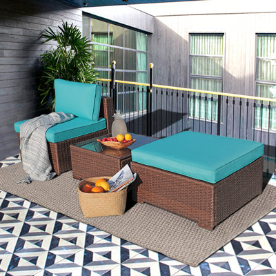 Polypropylene/Olefin Rope Sofa Seating Group with Cushions