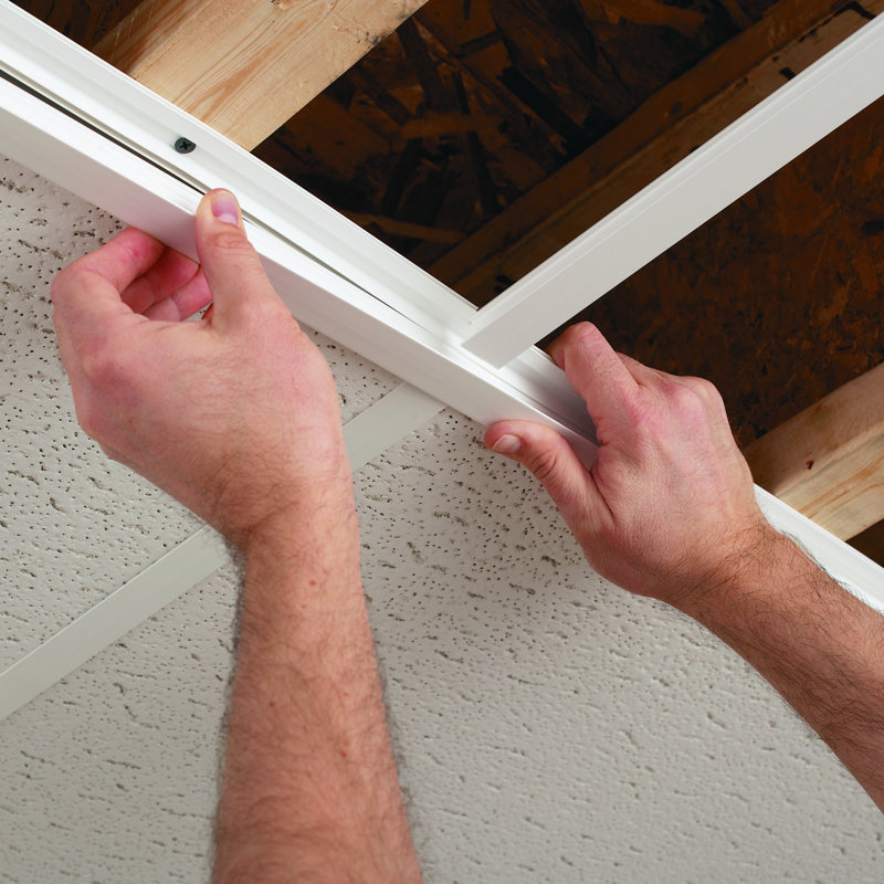 CeilingMAX 100sq ft Surface Mount Grid Kit, Moonstone Copper