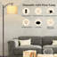Lampe sur pied arquée 62 po avec télécommande et ampoule incluse-1490146580