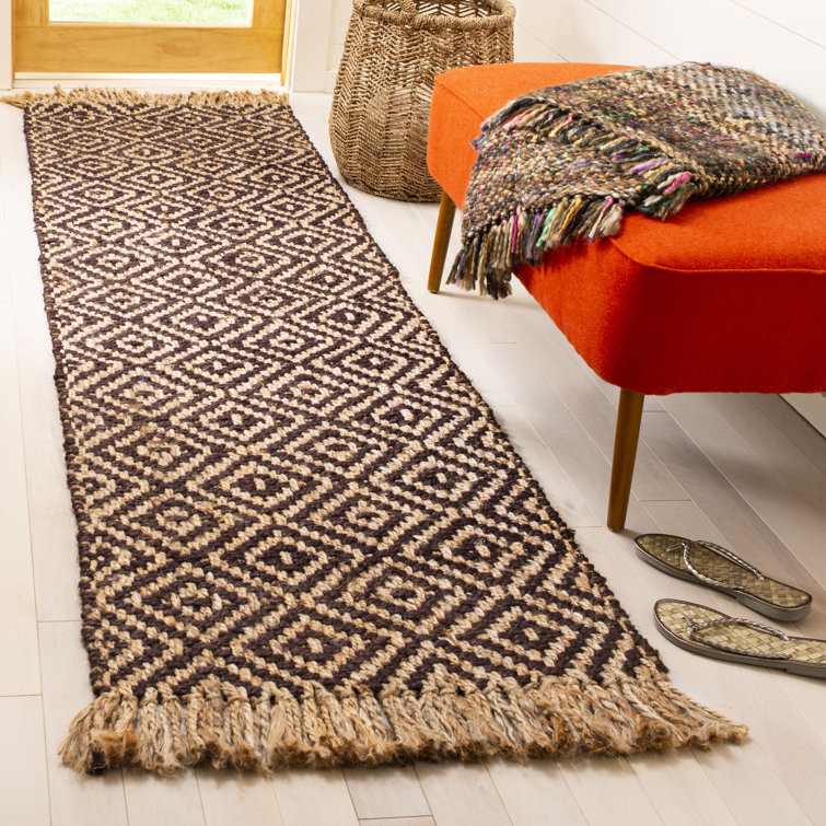 Derry Natural Fiber Hand Woven Jute Geometric Rug