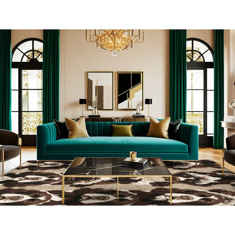  Tapis lavable American Water Spaniel, Rond 8 pi