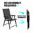 Set of 2 Stackable Metal Patio Chairs, Breathable Teslin Fabric, 350LB Capacity for Deck