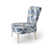 Motif victorien néo-classique bleu de cobalt est en rupture de stock