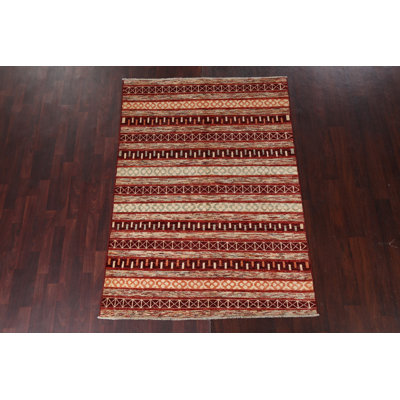 Tapis rayé Gabbeh 5 x 7