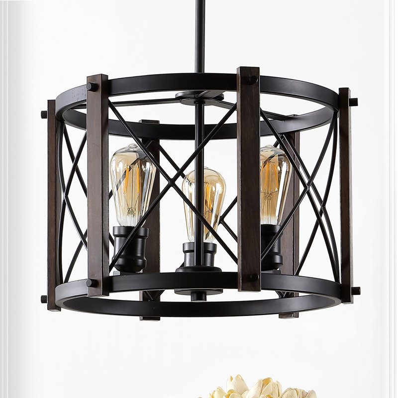 Luminaire suspendu cylindrique à 3 lumières Henrikke