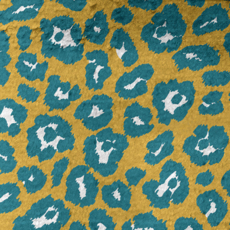 Lucida Bath Towel, Microfiber, Gold/White/Teal