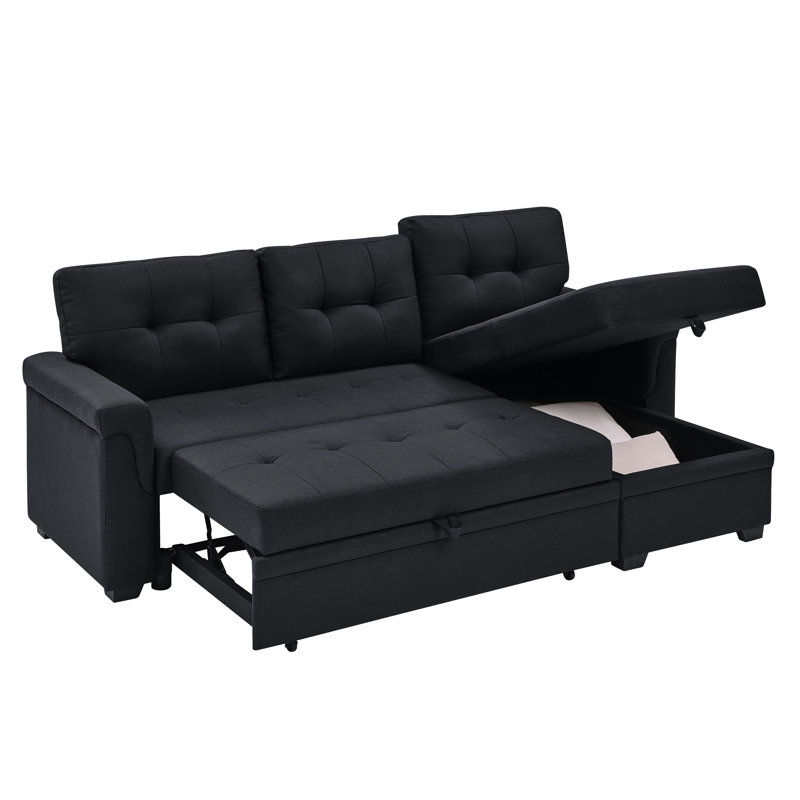 86'' Upholstered Pull-Out Sofa Bed
