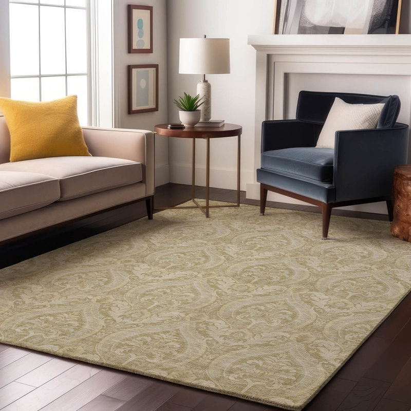 Premium Machine Washable Cerrito AMF572 Beige Rug, Rectangle 2'6" x 3'10"