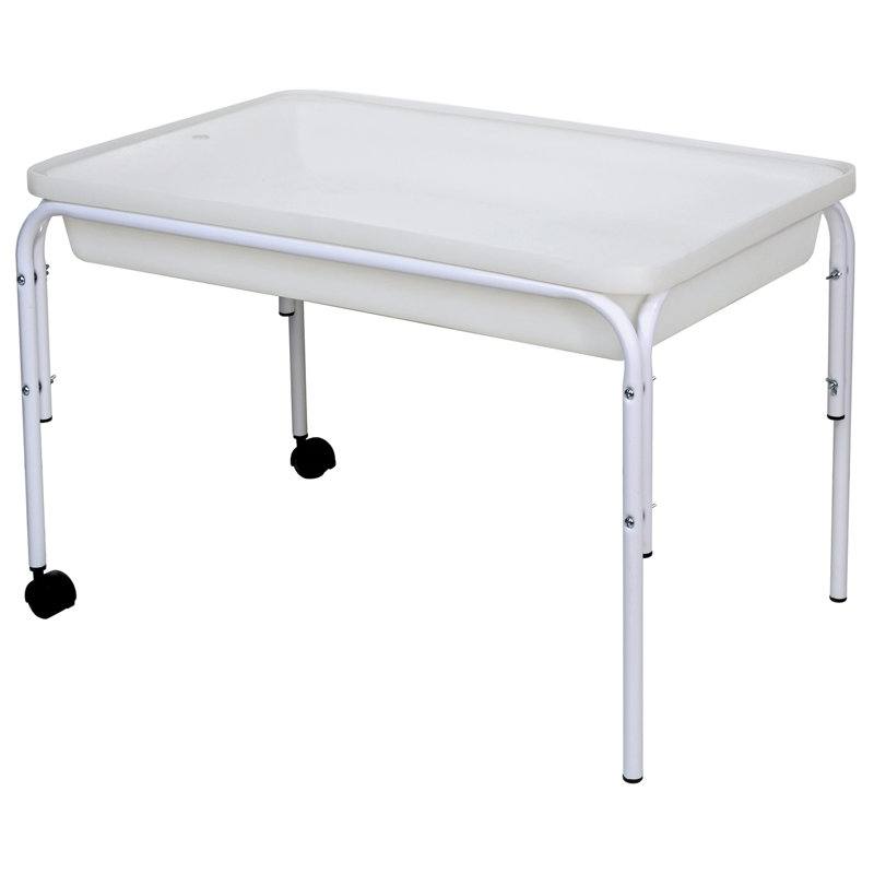 Table à sable et à eau rectangulaire en métal 36 "x 24" avec couvercle