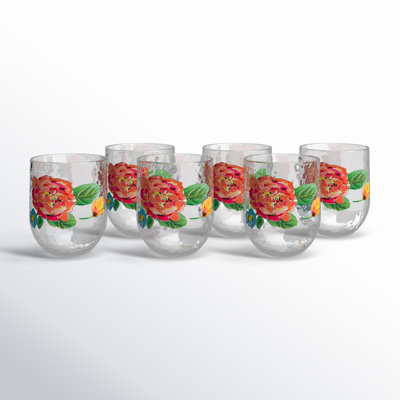 Anailah 14.6oz. Whiskey Glass Set