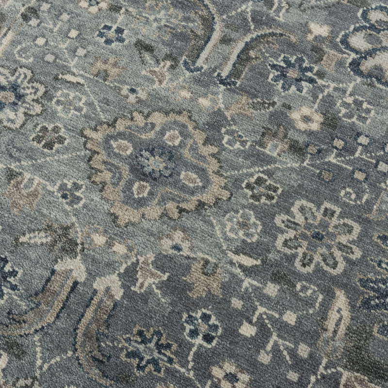 Tapis en laine noué à la main, Rectangle 2 pi x 3 pi