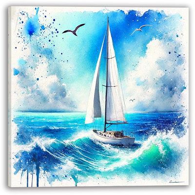 «Vibrant Voyage», impression sur toile tendue